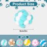 Pom Poms Cat Balls with Bells 6 Pieces 5cm Soft Toys for Kitten Indoor and Outdoor Playing, Chewing, Scratching Image 2