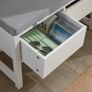Shoe Storage Bench with Cushion and 2 Drawers Image 4