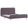 Bed Frame Taupe Fabric 135x190 cm Image 2