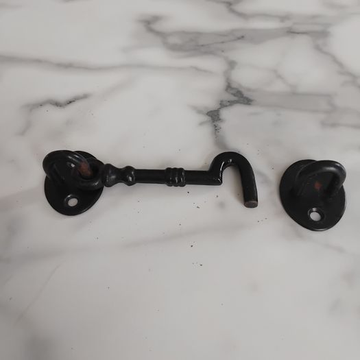 Black Door Handles, Tie Backs and Crome Light Switches
