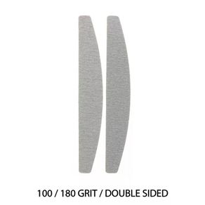 15pcs - Nail Files Double Sided 100/180 Grit - HAFL MOON