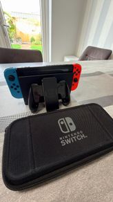 Nintendo Switch console + case