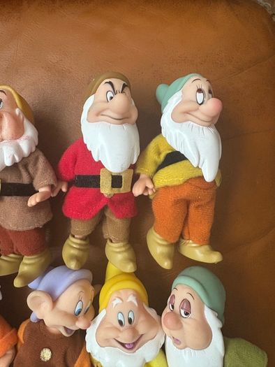2009 Snow White & The Seven Dwarfs Rare 4.5 Inches Figures Full Set Of 7 Vintage Simba