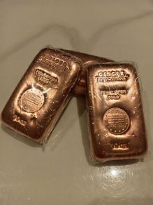 3 x 10oz copper bar