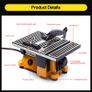 BRAND NEW 220V Multifunction Mini Bench Saw For Cutting Wood Copper Aluminium 4" Mini Table Saw Mini Cutting Machine Image 8