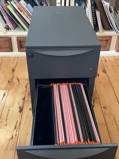 Under Desk Mobile Filing Cabinet Grey