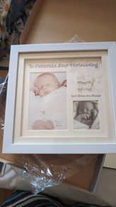 Christening photo frame brand new in box