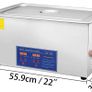 30L Ultrasonic Cleaner Heater Digital Timer Mini Portable Ultrasound Washing Machine Jewelry Lab Image 7