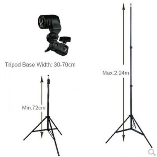 255W 3 White Umbrella Continuous Lighting Kit