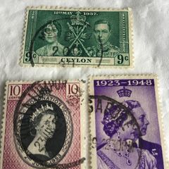 3 old British Empire stamps
