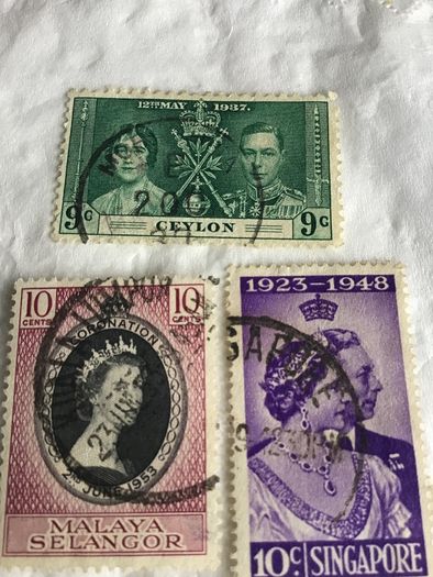 3 old British Empire stamps