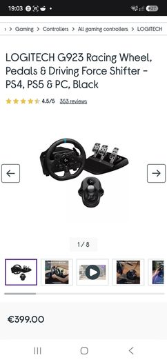 logitech g923 racing wheel + universal rig