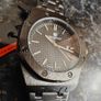Stylish Blue Textured Dial Stainless Steel Quartz Watch Image 9