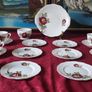 20 Piece Queen Anne Opera Pattern Bone China Gold Gilt Tea Set For 6 Person Setting Made In England Image 3