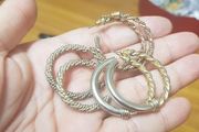 3 pairs of earrings