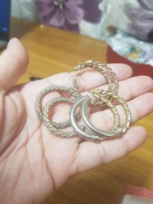 3 pairs of earrings
