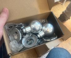 9 sets of solid Chrome door knob sets