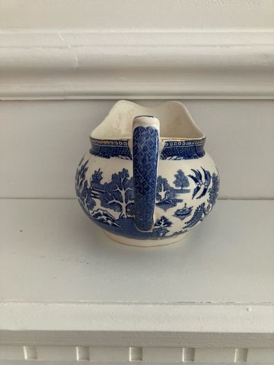 Willow Pattern D Mark Jug 1940s