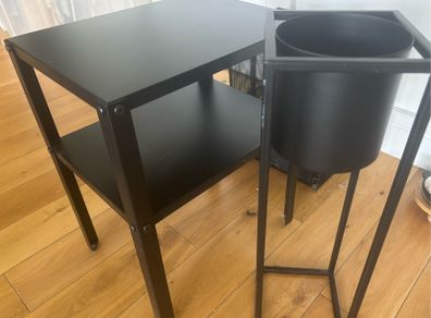 Black Metal Side Table