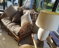 Wicker suite of furniture