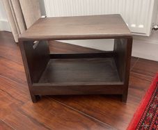 Low wood side table