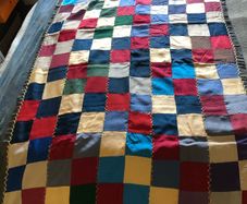 Antique patchwork quilt throw