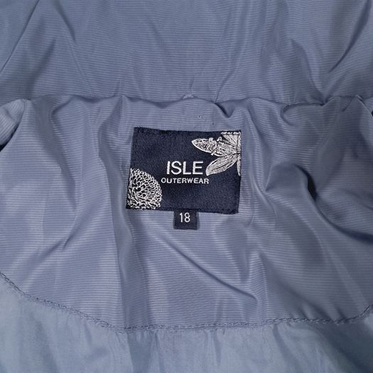 Isle Collection Slate Blue Grey Diamond Quilted Jacket 18UK/46EU