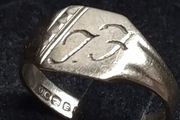 Vintage Irish 9ct Gold Signet Ring Fully Hallmarked Dublin Size 48