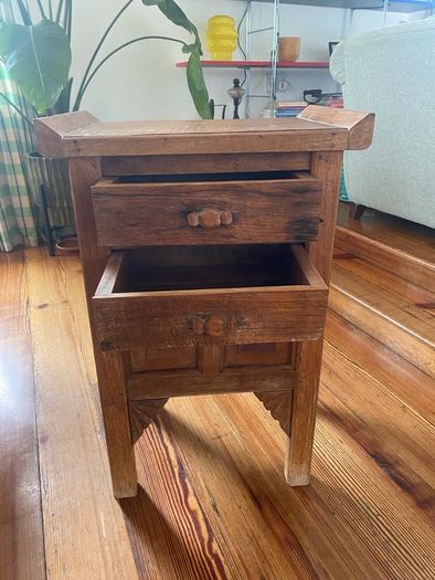 Pair of Imported Solid Wood Side Tables /Lockers