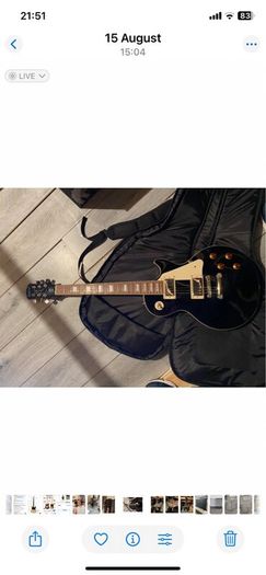 epiphone les paul standard electric guitar