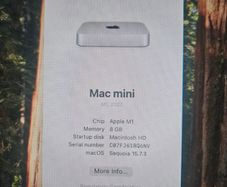 Mac Mini M1 8gb 256GB