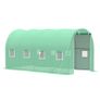 4x2 m Polytunnel Walk-in Greenhouse with Zip Door and Windows-Green (FREE SHIPPING) Image 2
