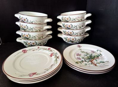 Villeroy & Boch  Botanica 8 Soup Coupe & Saucers