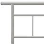 Bed Frame Grey Metal 200x200 cm Image 5