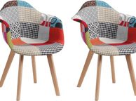 main image for ad Patchwork dining chairs armchairs Set of two