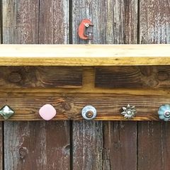 Rustic Floating Mantle / Shelf / coat rack
