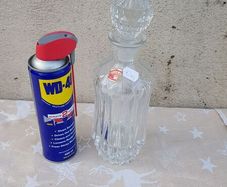 Whiskey crystal bottle postage possible