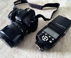 Pentax K-50 DSLR Camera + 18-55mm Lens + Flash
