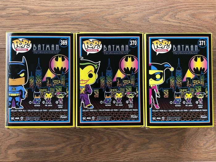 Funko Batman The Animated Series Blacklight Bundle (3 Pops!)