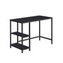 Desk with 2 shelves and steel frame  Size 100 x 76 cm Image 3