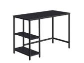 Desk with 2 shelves and steel frame
