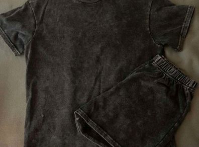 Dark grey T-Shirt & Shorts Set