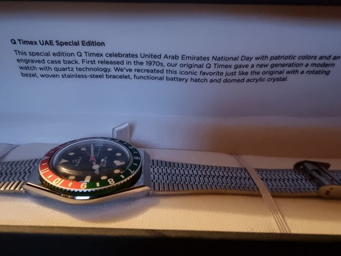 Watch Rare limited Edition Timex Q Gmt style Quartz Watch