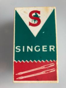 Sewing machine needles.