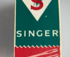 Sewing machine needles.