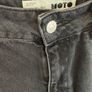 Topshop Black Wash Denim Skirt size 8 Image 2