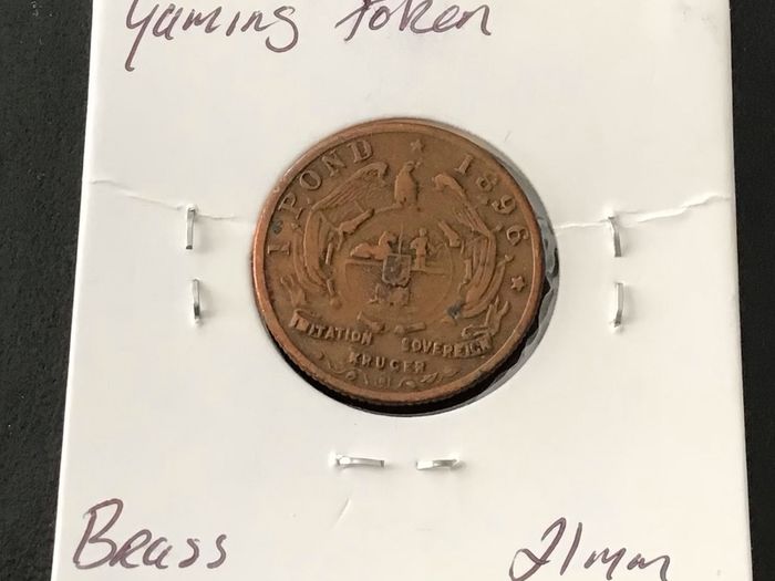 South Africa 1896 One Pond Token