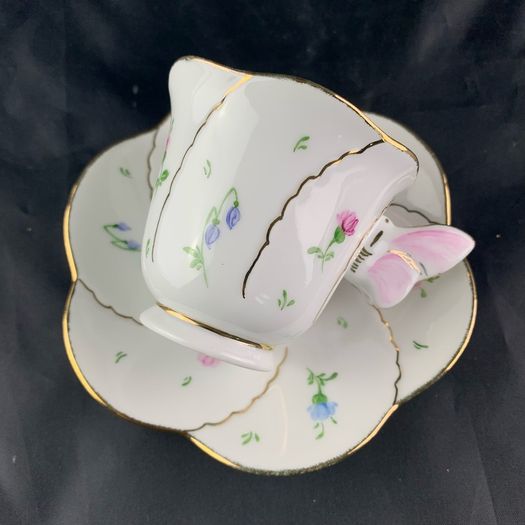 Vintage Bavarian Demitasse Cup And Saucer