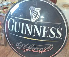 Large Guinness Sign 30 inches in diameter Ideal for Man Cave or Home Bar