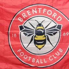 Brentford football flag 5ft x 3ft.
